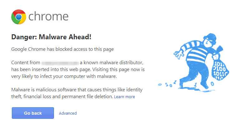Oh no! This isn't something a website owner ever wants to see.