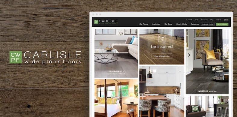 Vital Builds eCommerce Website for Luxury Wood Flooring Manufacturer - Carlisle 5 Carlisle Wide Plank Floors Website