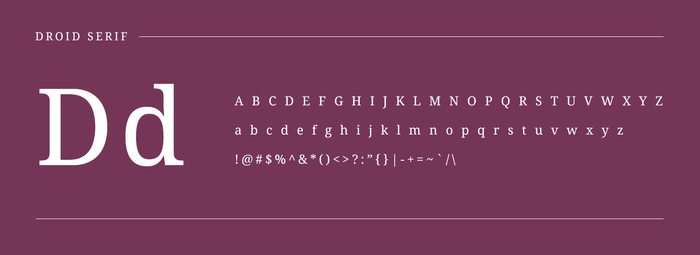 New Droid serif