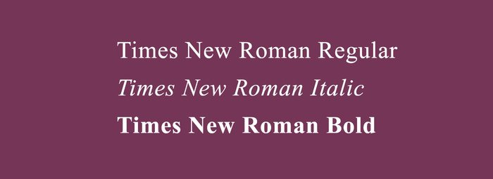 New Times New Roman