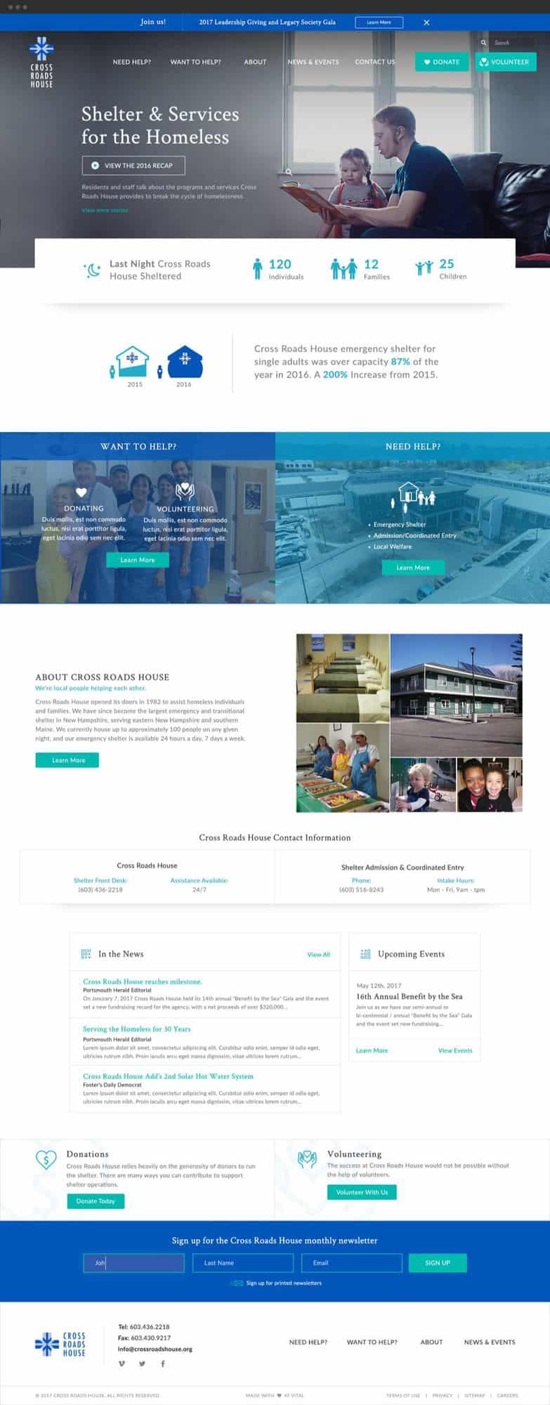 Cross Roads House Website