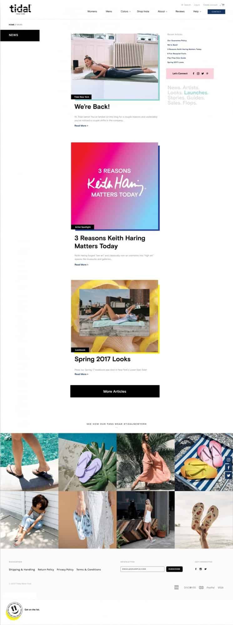 Tidal New York | eCommerce Website 12 TID BLOG scaled