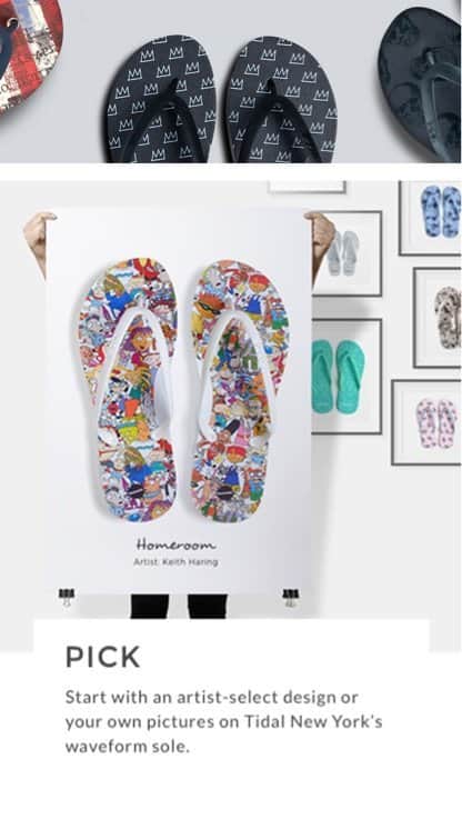 Tidal New York | eCommerce Website 7 Element's mobile hero page