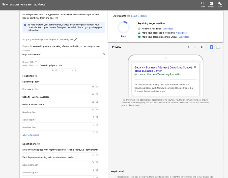Pay-Per-Click Marketing: <br>A 'Nuts & Bolts' Guide 26 responsive search ad