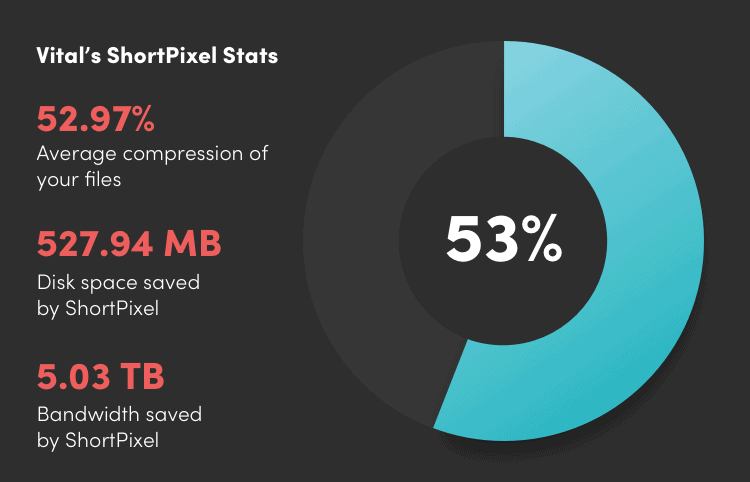 vital shortpixel stats