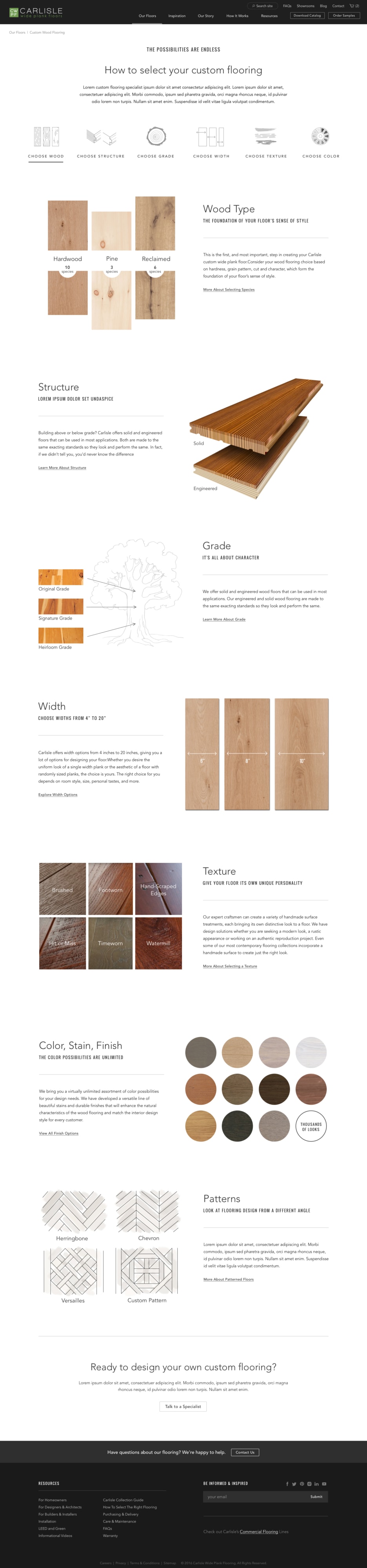 Carlisle Wide Plank Floors Website