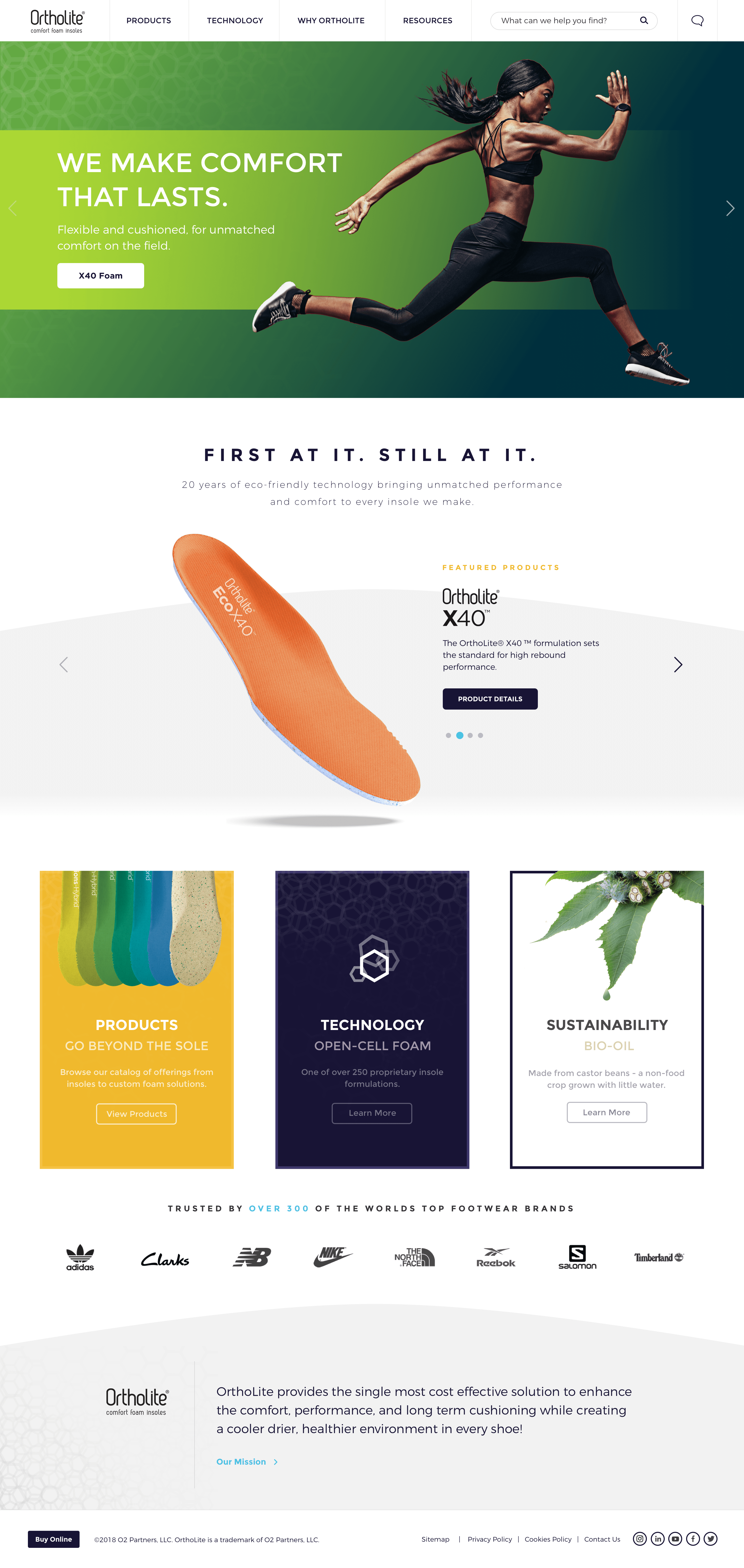 Ortholite Homepage