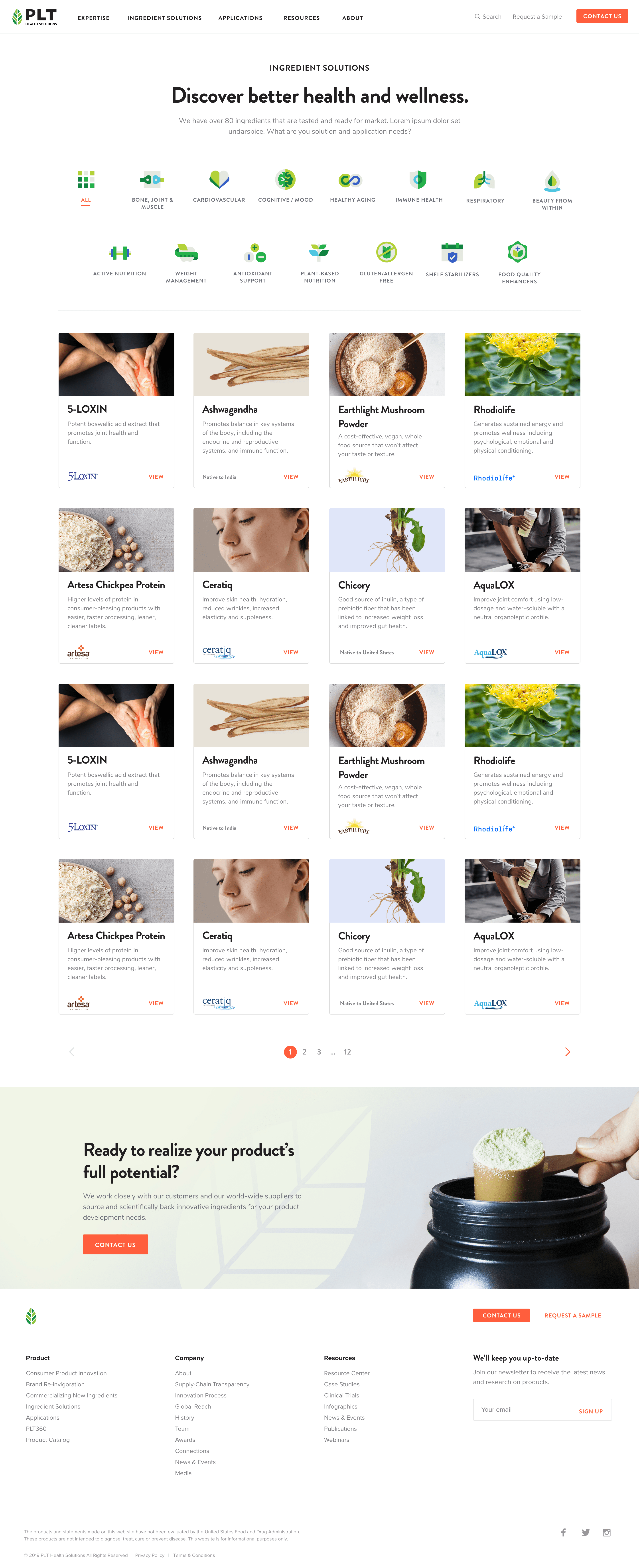 PLT Health Solutions Website