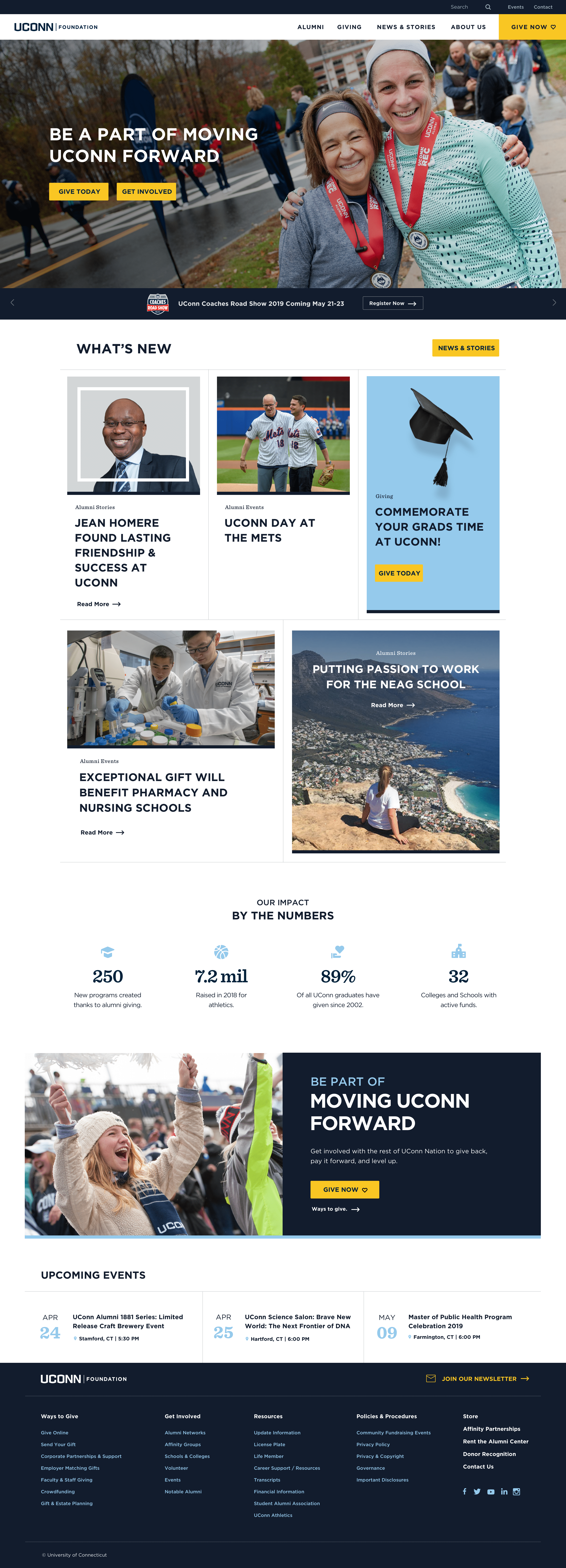 UCONN Homepage Design