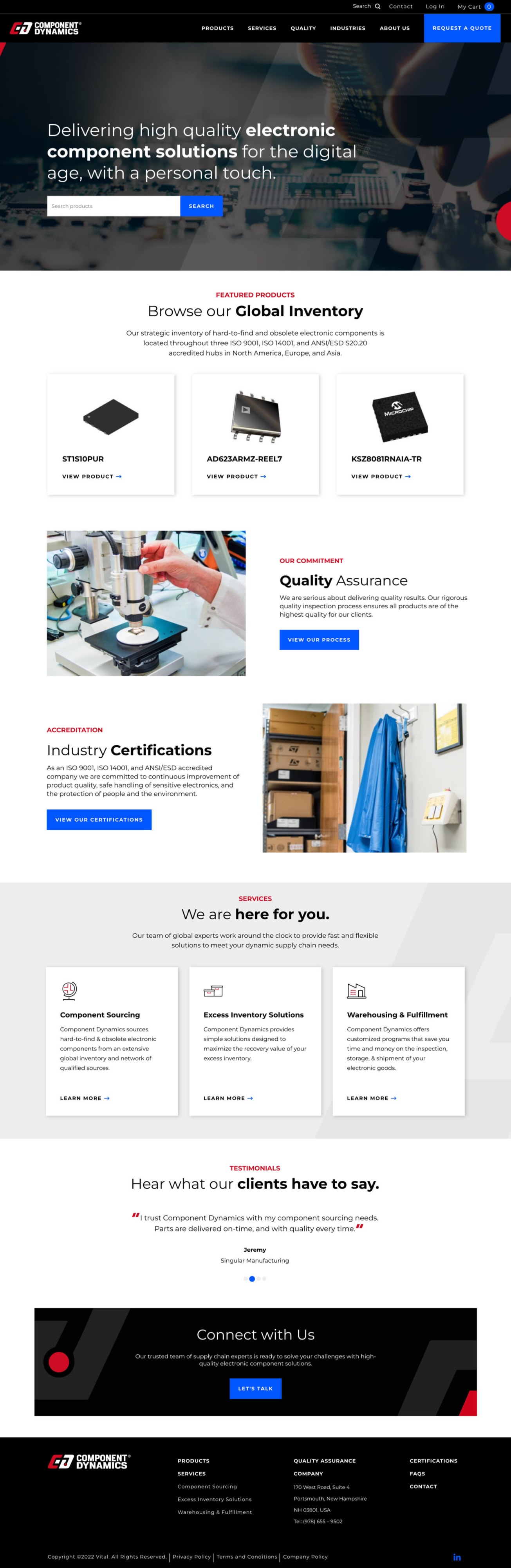 Homepage Design