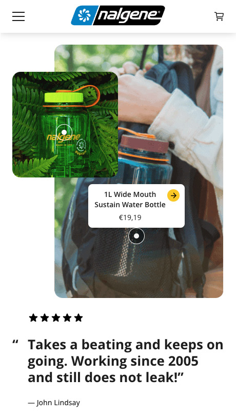 Nalgene Mobile Testimonial