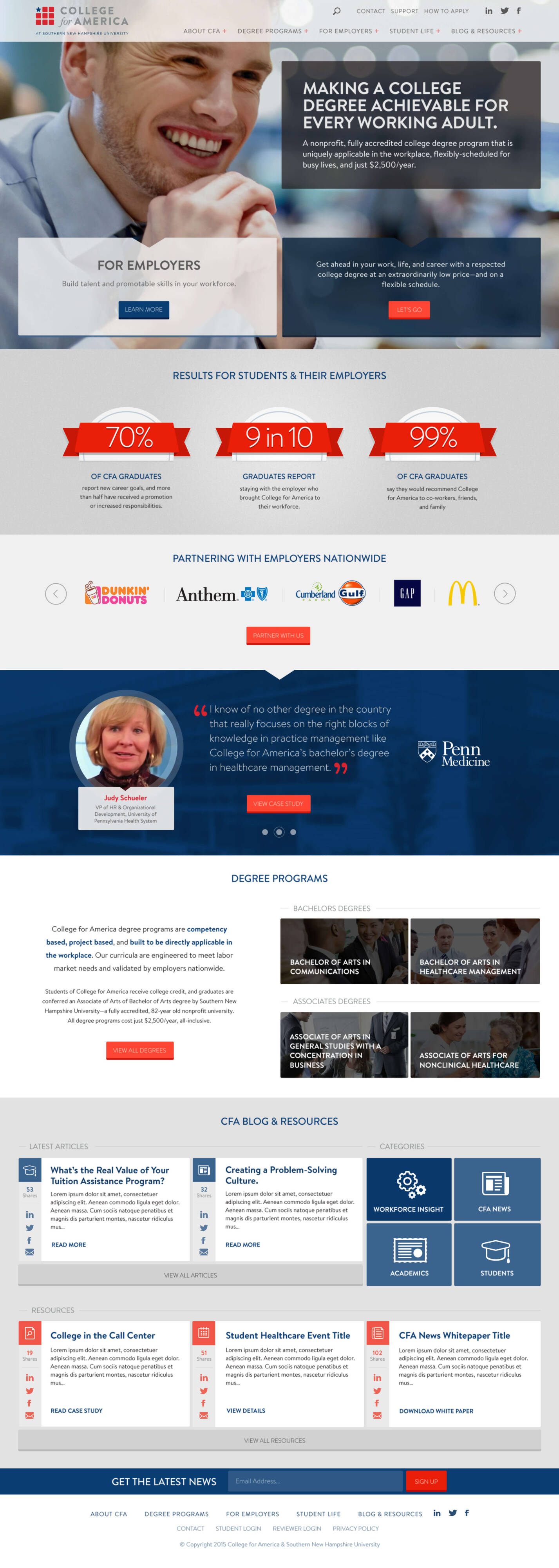 College for America | Website 1 CFA Home AMN v6 scaled