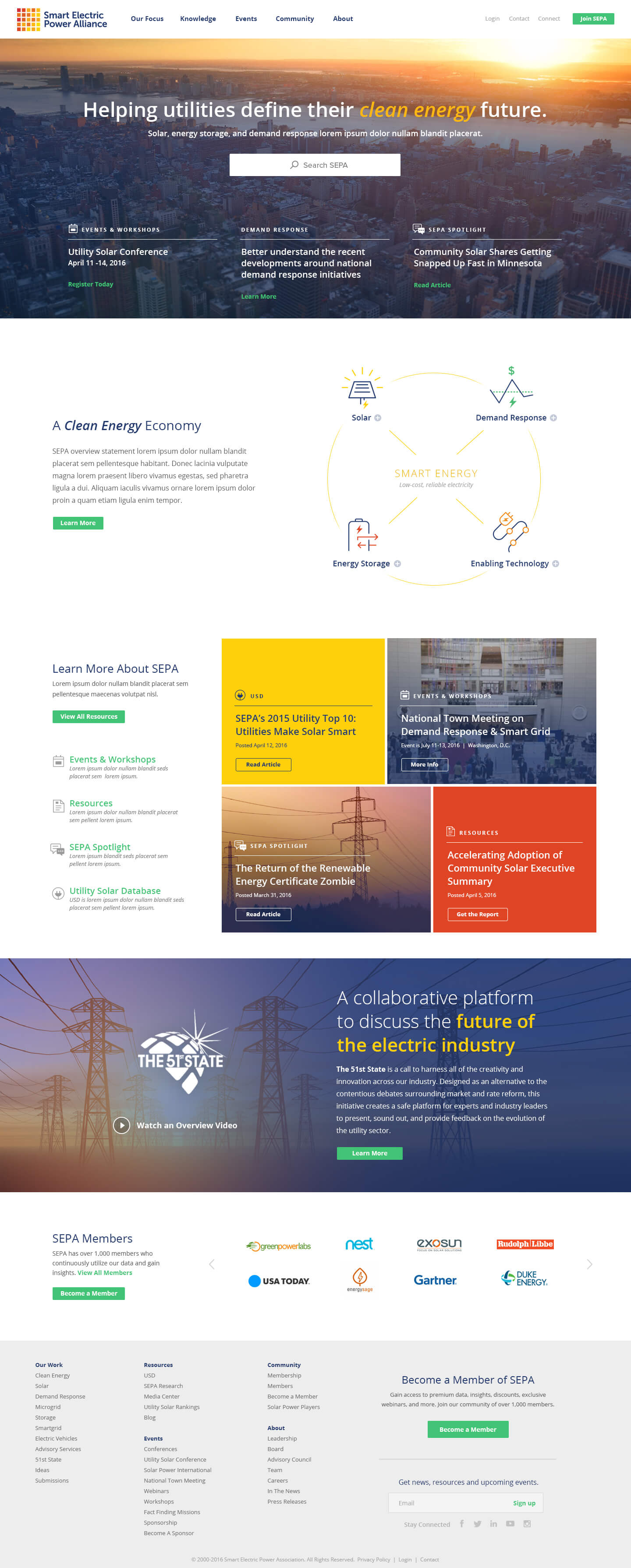 SEPA homepage