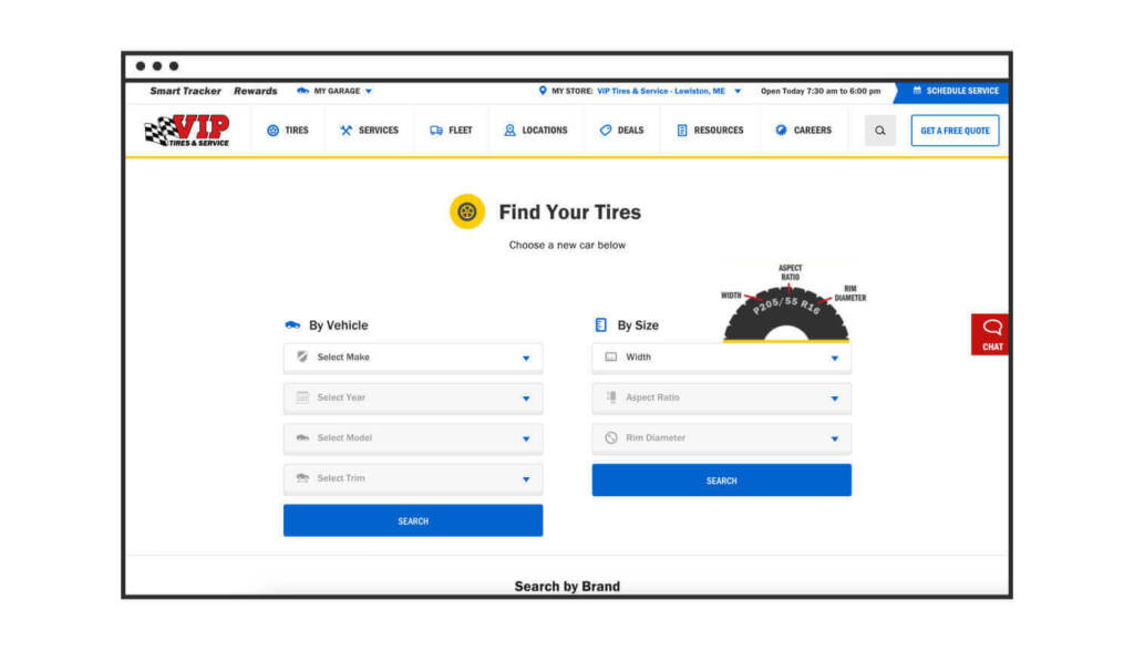 CRO Tips for eCommerce Websites: 20 Tips to Enhance Growth & Boost Sales Draft 2 VIP-Tires-and-Service-Purchasing-Screen.