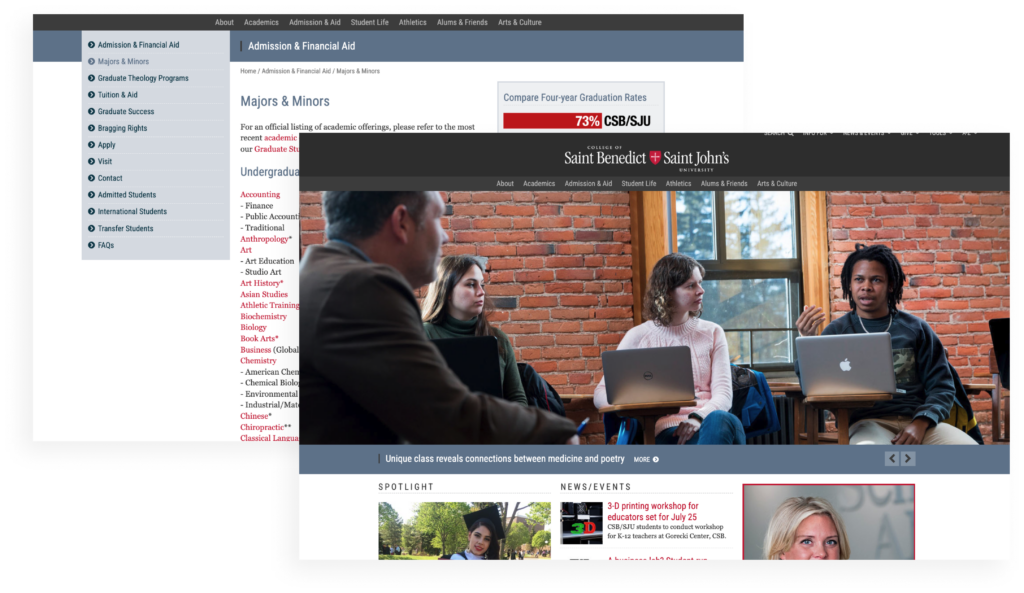 CSBSJU | Website 2 csbsju Before 1