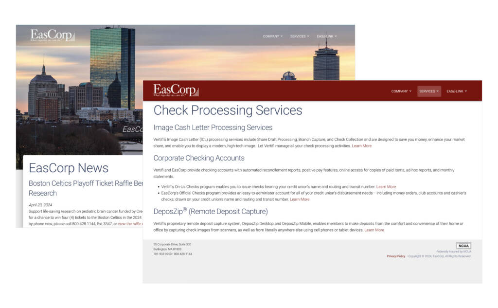 EasCorp | Website 3 EasCorp Before
