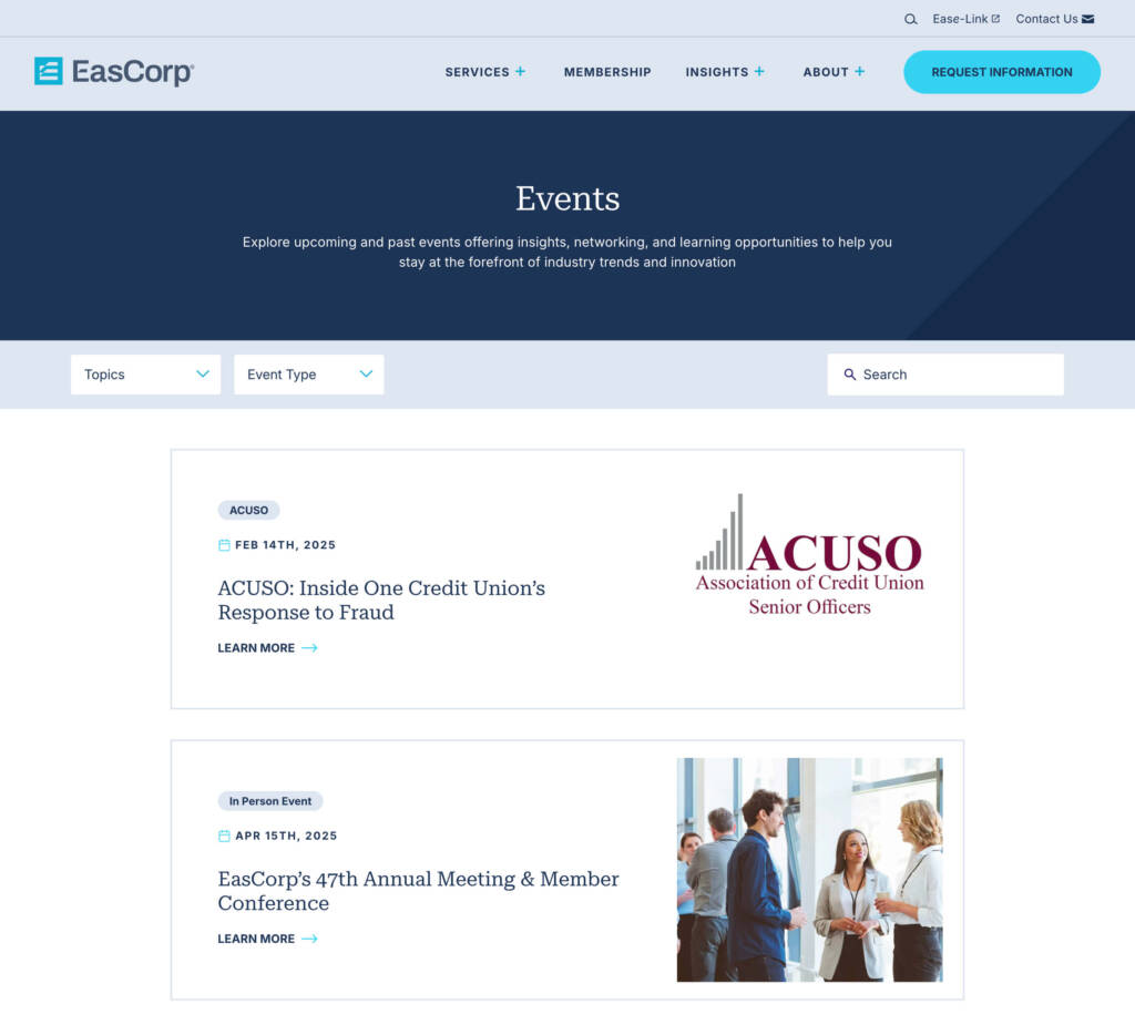 EasCorp | Website 11 EasCorp Events