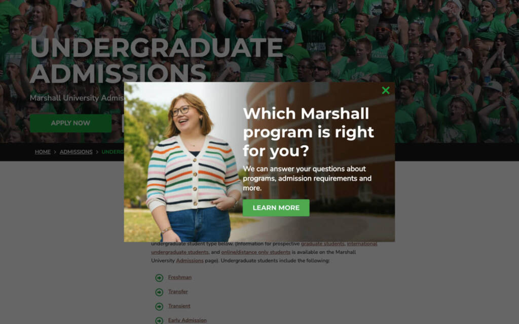 Marshall Exit Overlay