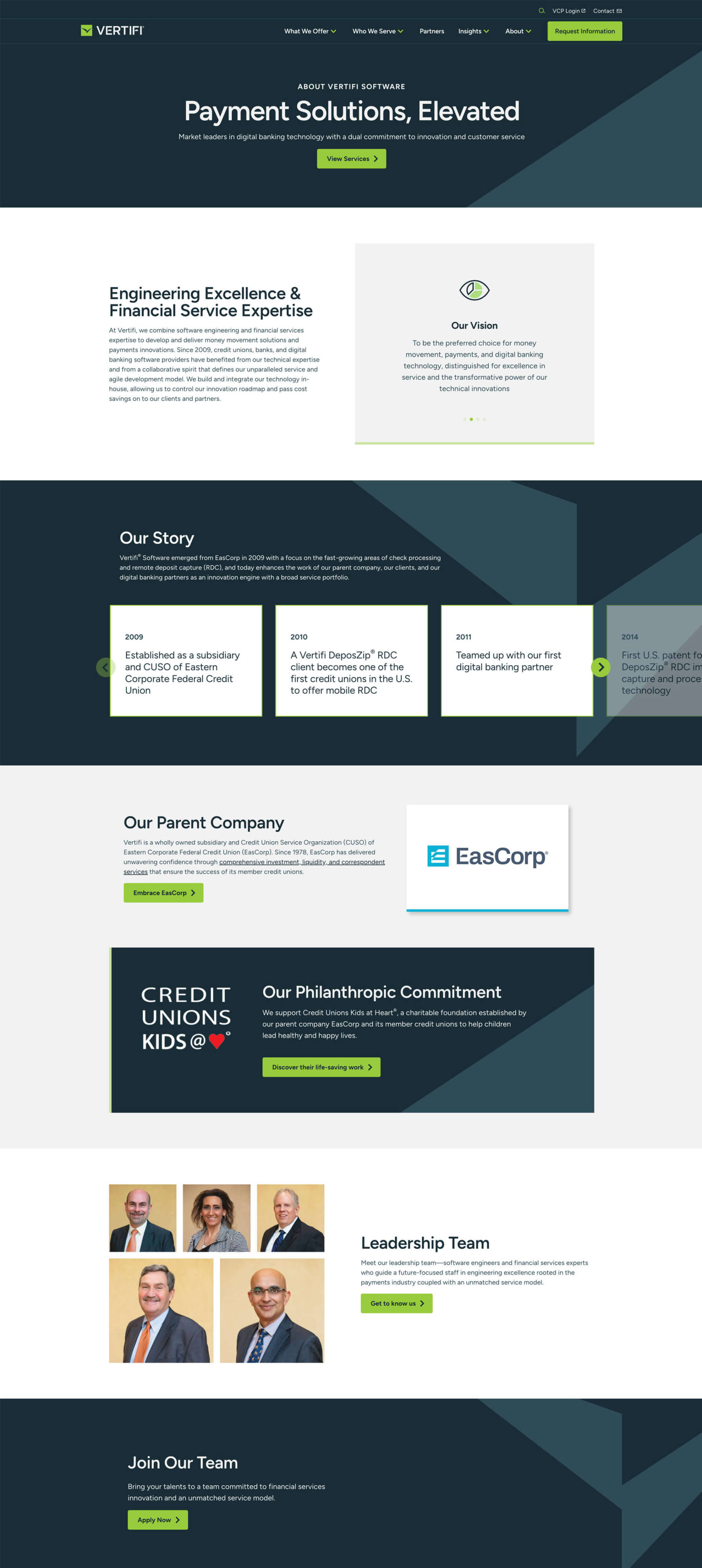 EasCorp | Website 10 Vertifi About scaled